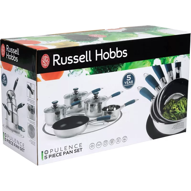 Trauku komplekts Russell Hobbs RH01179EU, 5 gabali, zils