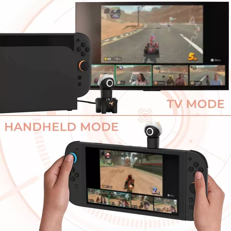 Subsonic Playcam 1080 2in1 HD Mini kamera Nintendo Switch 2 sarkanā krāsā