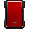 ADATA EX500 HDD/SSD korpuss Melns, Sarkans 2,5 collu