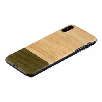 Viedtālruņa maciņš man and wood iPhone XS Max — bambusa meža koka aizmugure, aizsargapvalks