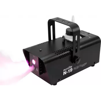 LED hibrīda miglotājs EUROLITE N-19 RGB (modelis 51702090) — RGB LED efekti, hibrīda miglas izvade