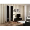 Cama slēgts Skapis VIGO '180' 180/40/30 balts/melns glancēts