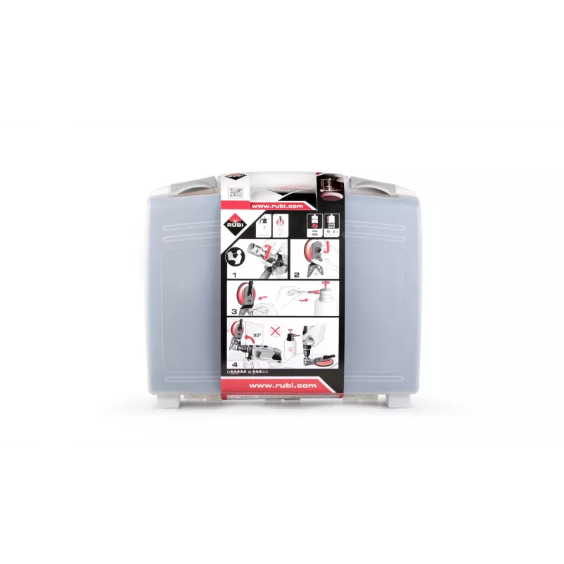 Urbju komplekts RUBI Easy Gres Plus Kit — 7 gab. dimanta urbji, 27 mm garums, porcelānam, ar pārnēsāšanas somiņu