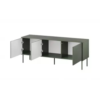 Cama RTV 3D TRESSE Skapis 150x40x55 matēts zaļš