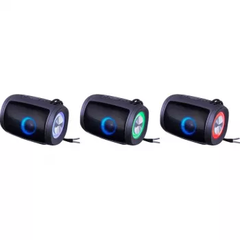 Pārnēsājamais Bluetooth skaļrunis DEFENDER Ejoy S200 TWS 2.0, 5 W, Bluetooth 5.3, LED, 10 h akumulators, iebūvēts mikrofons