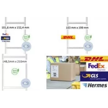 Kuģniecības uzlīmju rullis Herma 58350 148.5 x 210 mm ātra līmjava
