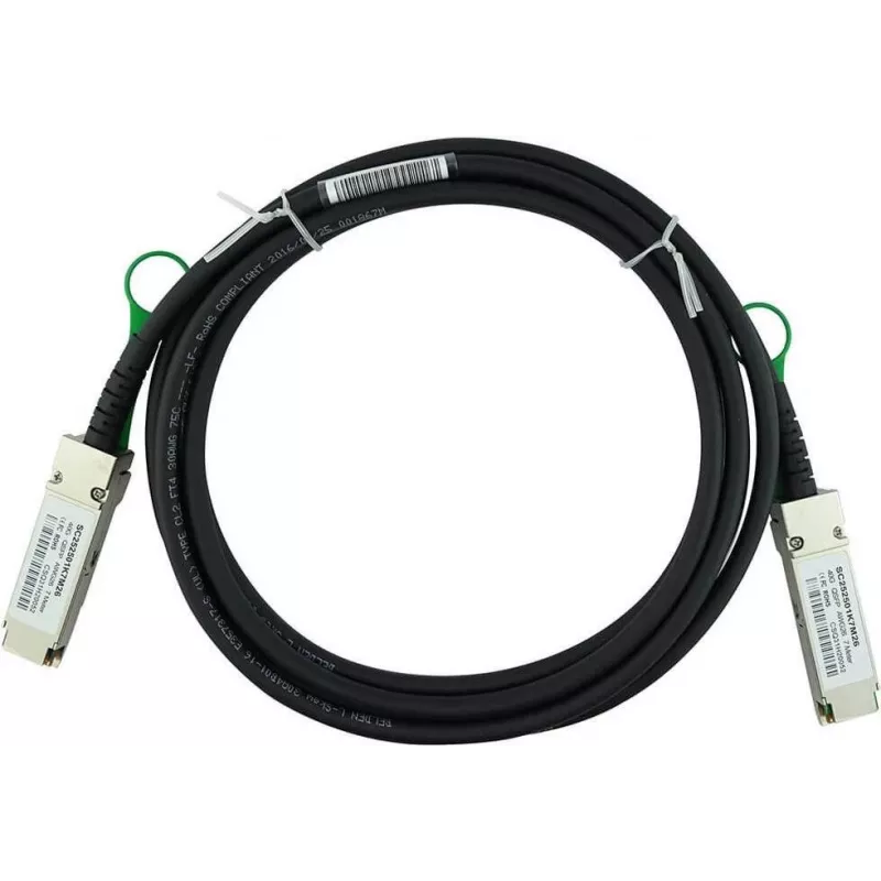 Tīkla kabelis CBO 40G-QSFP-QSFP-C-0501-BL 5 m, QSFP+ uz QSFP+ 40 Gbit/s, vīrišķais–vīrišķais