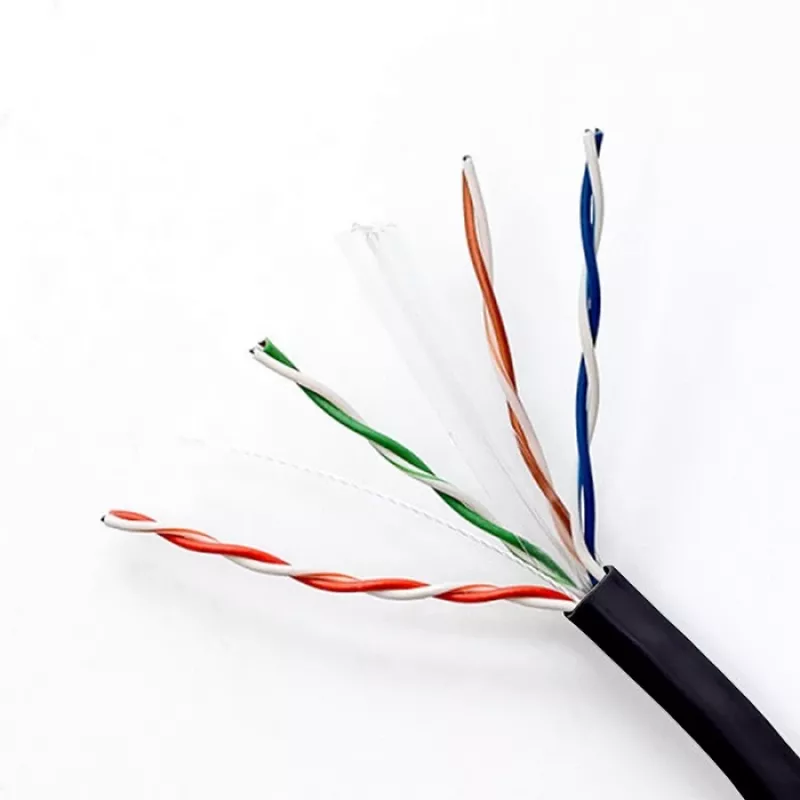 Ethernet ielāpu vads QOLTEC CAT6 UTP, 50 m, melns