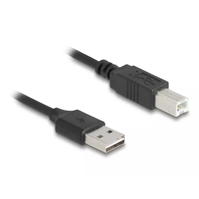 USB kabelis DeLOCK 90130 USB 2.0 0,8 m melns