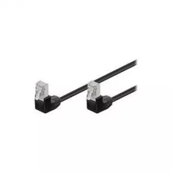 Tīkla kabelis Goobay 96078 Melns 1m Cat5e F/UTP