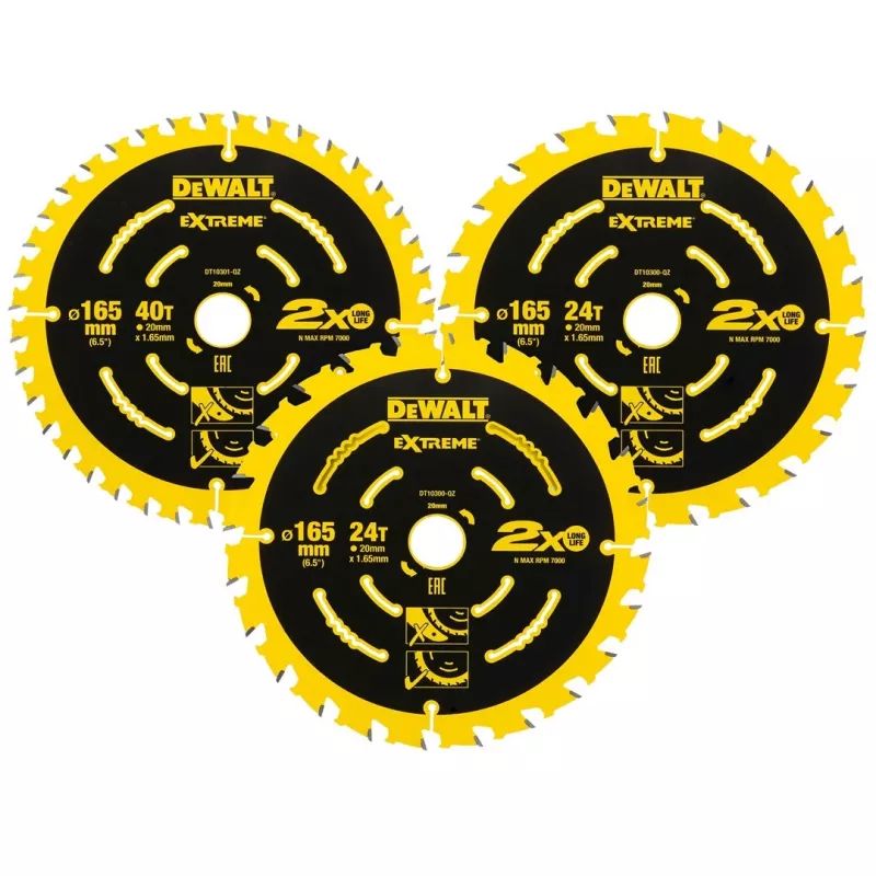 Apļveida zāģa asmens DeWALT DT10397-QZ 3 gab.
