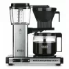 Pilienveida kafijas automāts MOCCAMASTER KBG 741 — 1,25 L ūdens tvertne, 10 krūžu kanna, 1520 W, nerūsējošais tērauds/melns