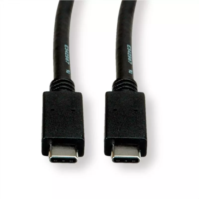ROLINE USB3.2Gen2 kabelis PD 20V5A Type C-C ST/ST 0.5m - kabelis - Digitāls/Dati - 0,5 m (11.99.9057)