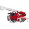 Ugunsdzēsēju mašīna BRUDER Scania Super 560R Sarkana Balta Plastmasa 3+