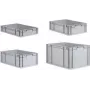 Uzglabāšanas kaste allit ProfiPlus 40,0 x 60,0 x 17,0 cm pelēka, plastmasas organizators
