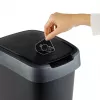 Atkritumu tvertne Rotho Twist 50 L taisnstūrveida polipropilēna, 50 L, 602×298×401 mm, melna