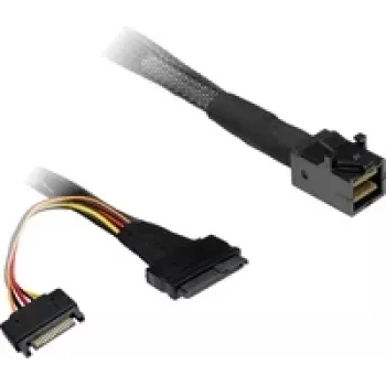 SFF kabelis Inter-Tech SFF-8643 SFF-8639 Melns Kompakts dizains
