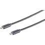 USB kabelis S/CONN 77140-2.0 USB 3.2 Gen 1 2m melns