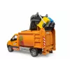 BRUDER modelis MB Sprinter pašvaldības atkritumu vedējs BR-02682, mēroga rotaļu kopija