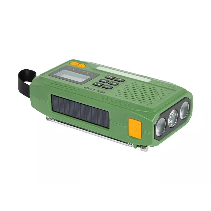 Portable AM/FM Solar Radio BLOW RA13 77-551# — viegls, bez baterijām ar saules uzlādi
