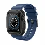 Rokassprādze GUAN Premium Pro Apple Watch 40mm 41mm 38mm 42mm zila melna - rezerves siksniņa