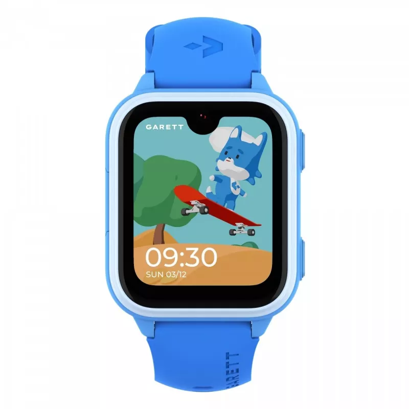 Viedpulkstenis Garett Kids Vibe Ai 4G zils — GPS izsekošana, ūdensizturīgs