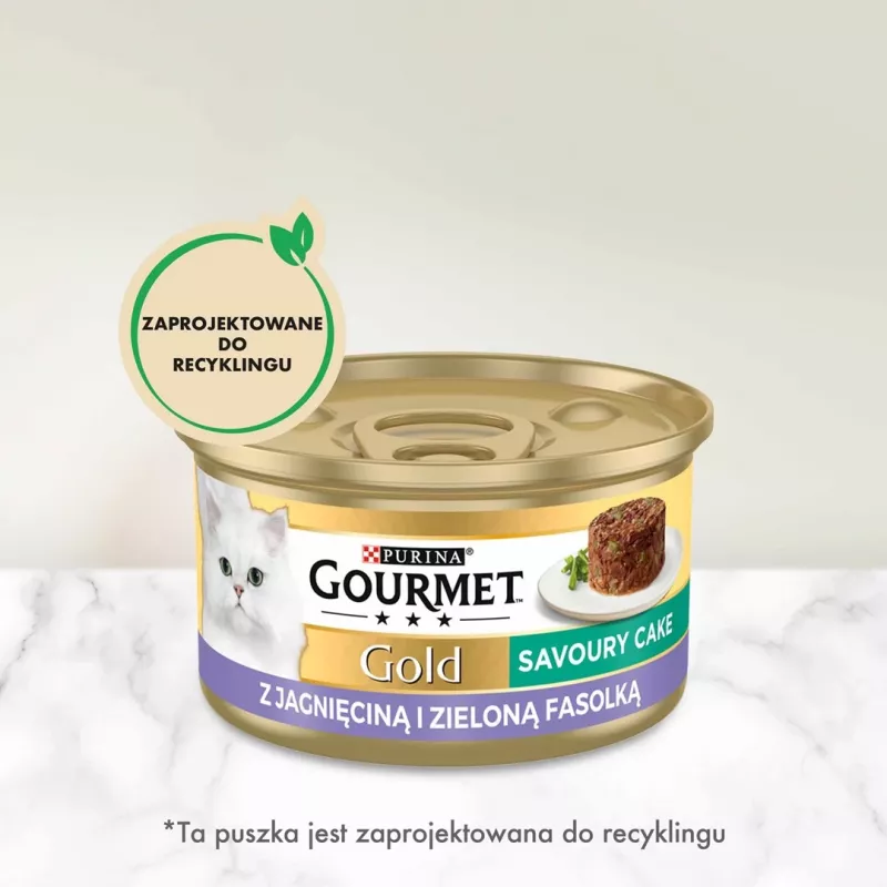 GOURMET GOLD - Sāļā kūka ar jēru un zaļajām pupiņām 85g