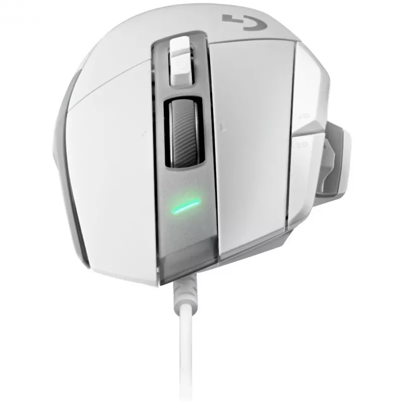 Spēļu peles komplekts Logitech G G502 X ar G240 cieto spēļu peles paliktni — labās rokas, optiskā 25600 DPI, USB Type-A, 13 pogas, balta