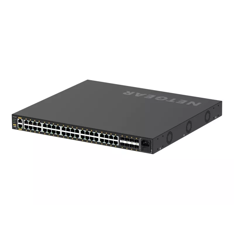 NETGEAR GSM4248P-100EUS tīkla komutators Pārvaldīts L2/L3/L4 Gigabit Ethernet (10/100/1000) Power over Ethernet (PoE) Melns
