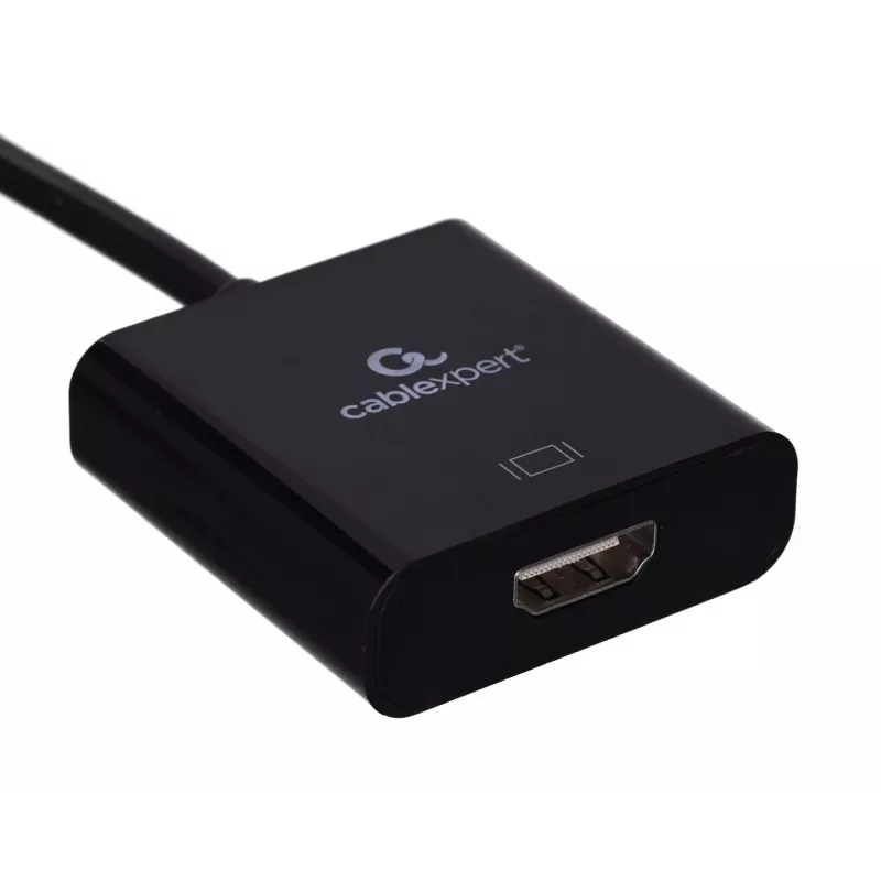 USB Type-C uz HDMI adapteris Gembird A-CM-HDMIF-03, USB 2.0/3.2 Gen2, 3840×2160@30Hz, melns