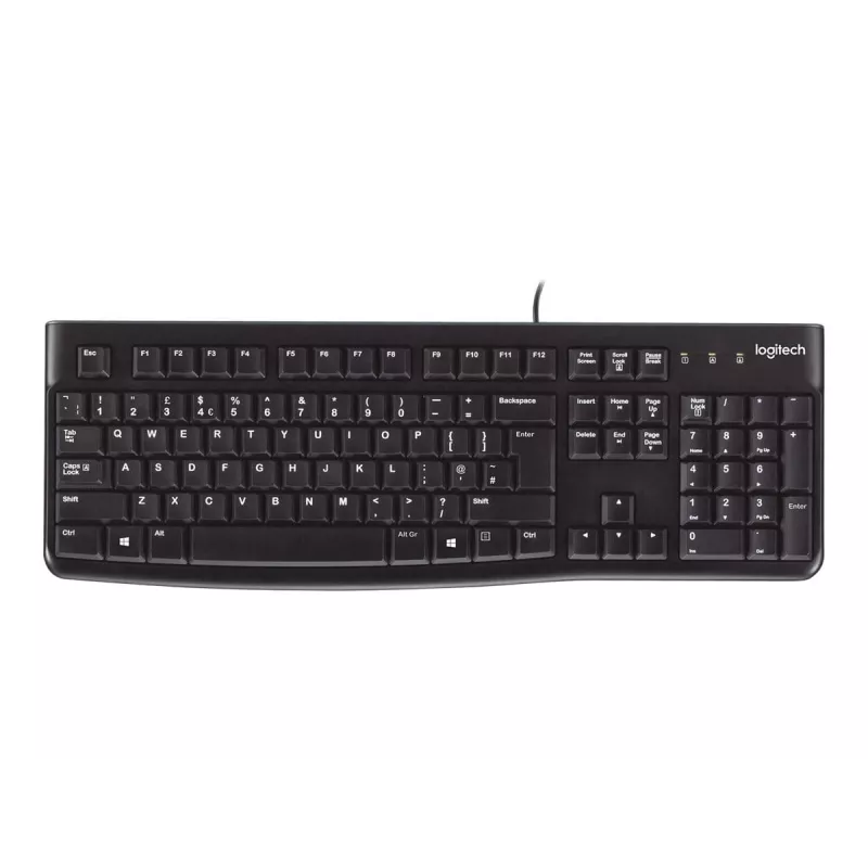 K120 vadu tastatūra, vadu, USB, QWERTZ, melna
