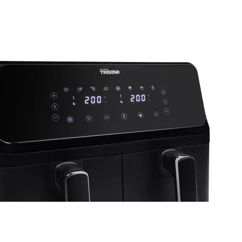 Tristar FR-9026 fritieris Double 8 L Brīvstāvošs 2700 W Karstā gaisa fritieris Melns