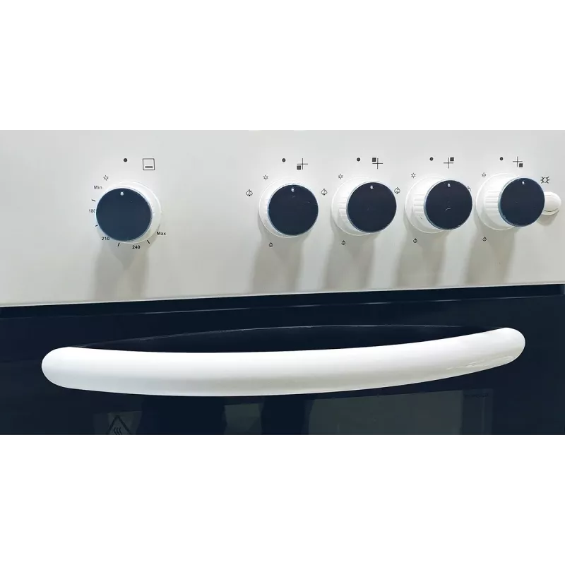 Gāzes plīts MPM MPM-54-KGF-21, 4 degļu virsma, 60 cm, gāze, balta, enerģijas klase A