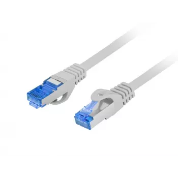 LANBERG tīkla kabelis RJ-45 uz RJ-45 S/FTP PCF6A-10CC-0050-S, 0,5 m, CCA vadītājs, 500 MHz, LSZH, pelēks