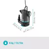 Zemūdens sūknis GARDENA 09018-47 — 550 W motors ūdens atsūknēšanai un pārsūknēšanai