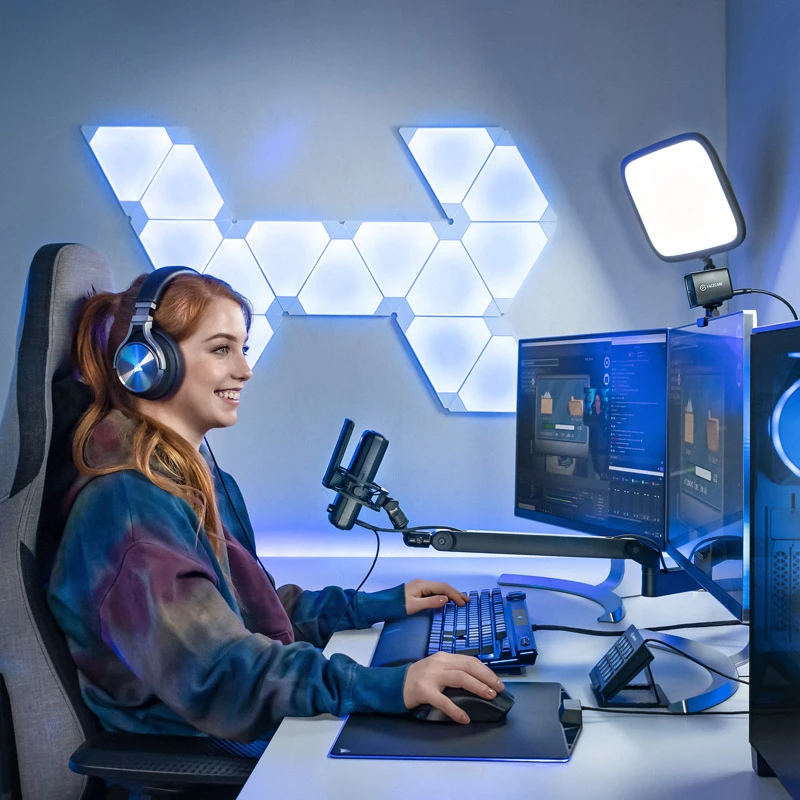 Raidīšanas mikrofonu statīvs Elgato Wave Mic Arm LP, galda stiprinājums, melns, 1.69 kg