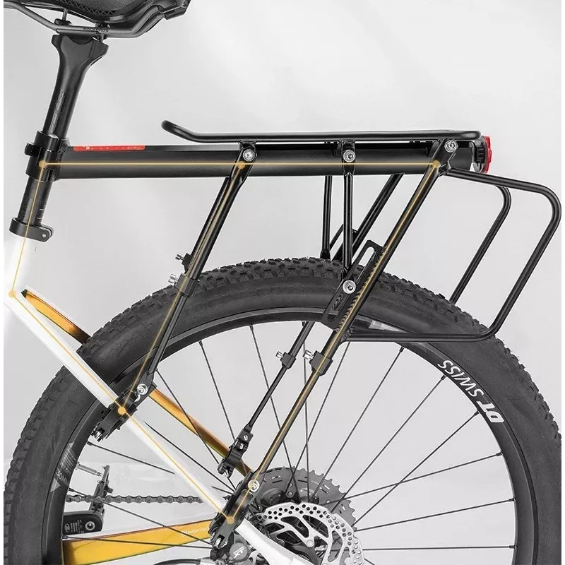 Rockbros 33210004001 melns velosipēdu statīvs ar plauktu