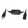 LogiLink UA0143 USB kabelis USB 2.0 USB-A vīrišķais savienotājs uz ligzdu 10,00 m Melns
