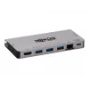 USB-C dokstacija - 4K HDMI, USB 3.2 Gen 1, USB-A centrmezgls, GbE, atmiņas karte, 100W PD uzlāde, noņemams vads U442-DOCK5D-GY