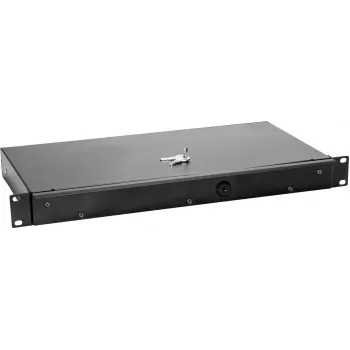 Rack drawer Omnitronic KE-1 1U with lock — Omnitronic KE-1 1U plauktā montējama atvilktne ar slēdzeni