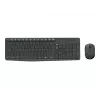 Logitech MK235 Izturīgs bezvadu tastatūras un peles komplekts pelēkā krāsā