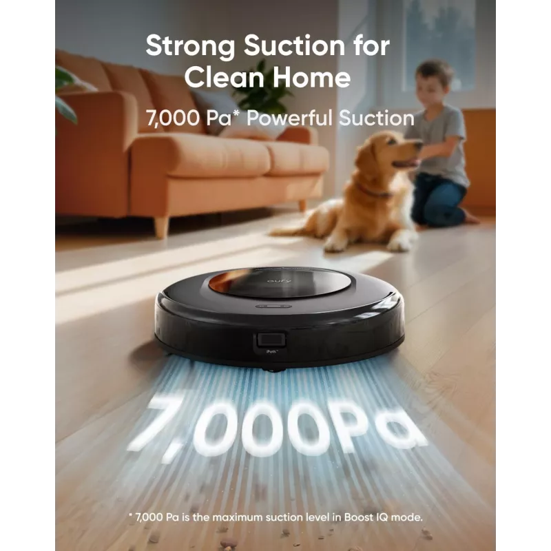 Anker Eufy | Robotu putekļsūcējs ar visu vienā staciju | Omni C20 | Slapjā&Sausā tīrīšana | 7000 Pa | Pelēks