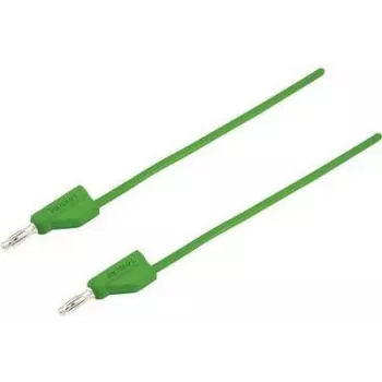VOLTCRAFT Testa vads [Spraudnis 4 mm - Spraudnis 4 mm] 1,5 m Zaļš MSB-300 (MSB-300-1.5-GR)