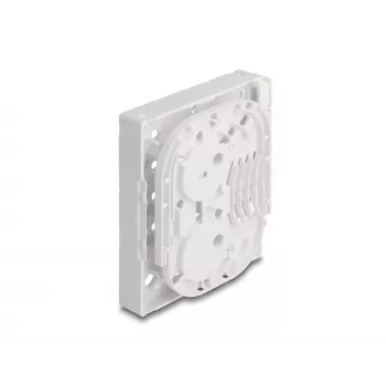 DeLOCK optiskās šķiedras pieslēguma kārba FTTH sienas montāžai 4 x SC Simplex LC Duplex balta