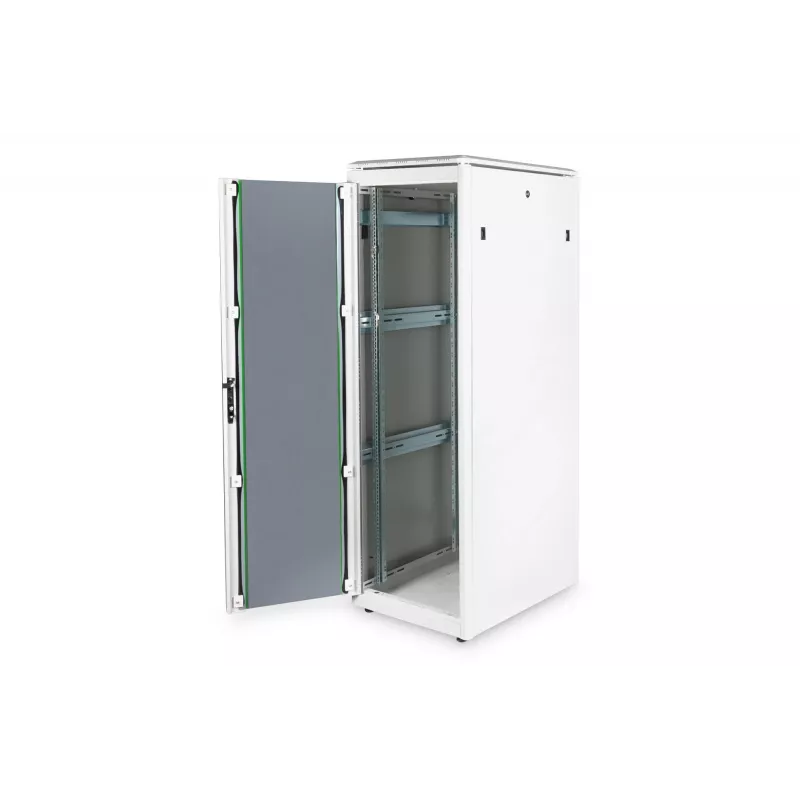 DIGITUS 36HE Unique tīkla skapis 600x800mm stikla durvis pelēks