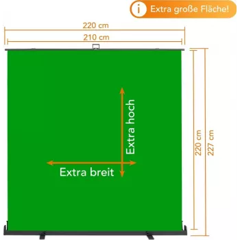 Walimex pro Roll-up Panel fona zaļš 210x220 (1023209)