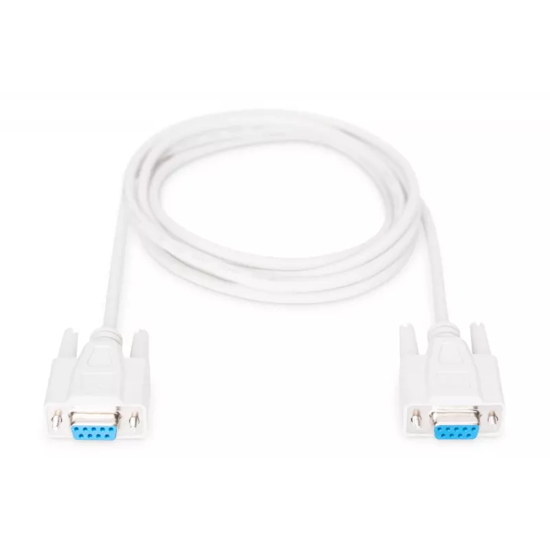 Digitus seriālais savienojuma kabelis [1x D-SUB ligzda 9 kont. - 1x D-SUB ligzda 9 kont.] 2,00 m bēšs (AK-610106-020-E)