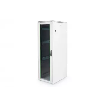 DIGITUS 36HE Unique tīkla skapis 600x800mm stikla durvis pelēks