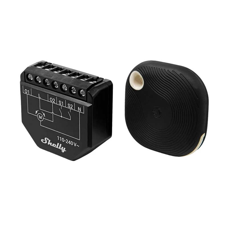 WiFi žalūziju kontrolieris Shelly Shutter BLU (Shelly_Shutter_BLU_1) Bluetooth poga, izturīgs korpuss
