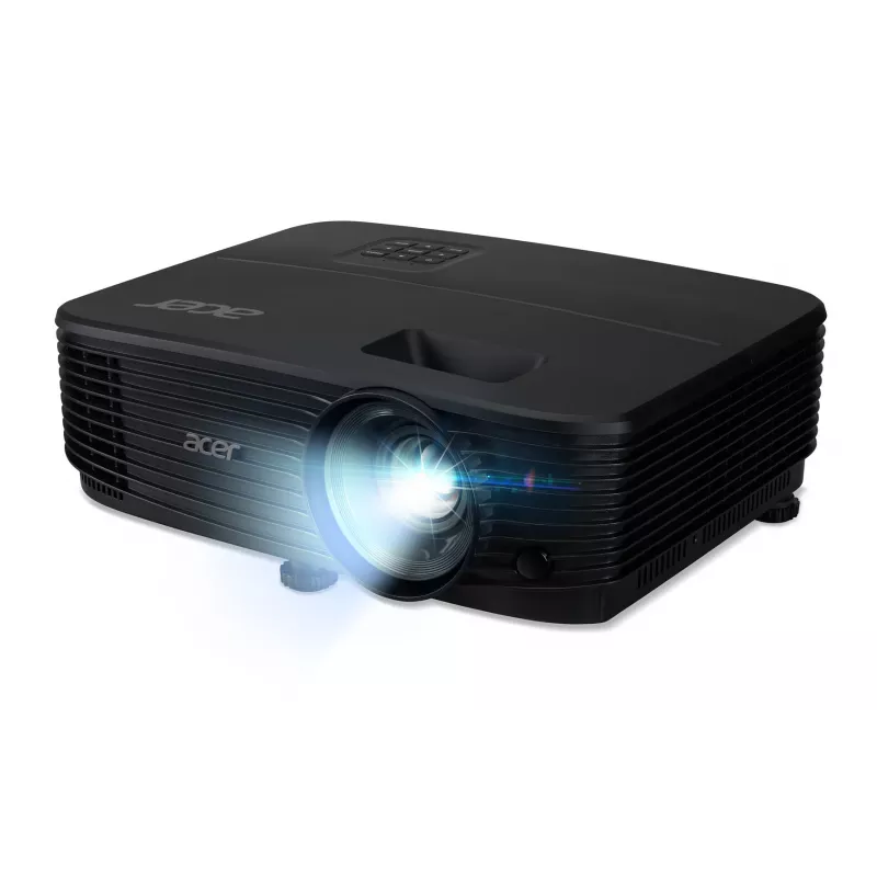 Standarta metiena projektors Acer X1229HP — DLP, XGA (1024x768), 4800 ANSI lūmeni, 210W lampa, melns, 2,4 kg